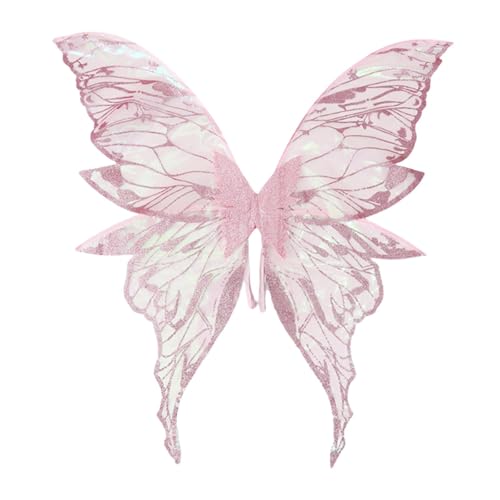 Perfeclan Butterfly Wing Prinzessin Flügel für Halloween Bühnenperformance Festival, Rosa Perfeclan Butterfly Wing Prinzessin Flügel für Halloween Bühnenperformance Festival, Rosa von Perfeclan
