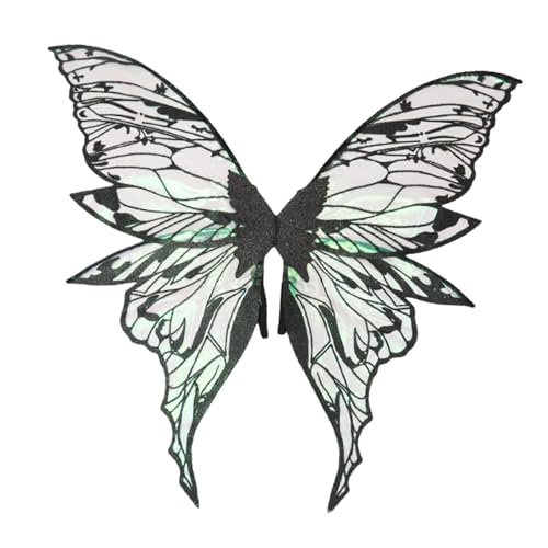 Perfeclan Butterfly Wing Prinzessin Flügel für Halloween Bühnenperformance Festival, Schwarz von Perfeclan