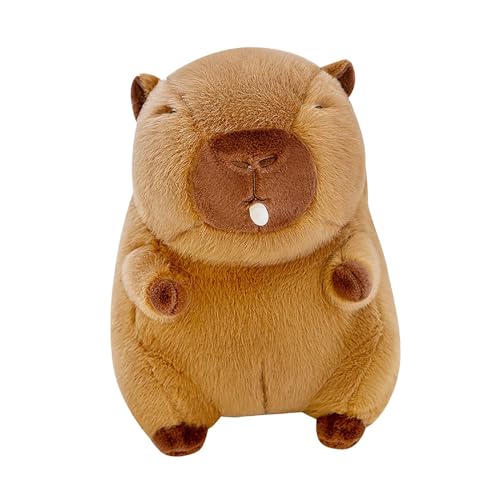 Perfeclan Capybara-Plüschpuppe, Capybara-Plüschtier, knuddelig, weich, realistisch, Heimdekoration, Capybara, Stofftier für Jungen, Mädchen, Kindergeschenke, 35CM von Perfeclan
