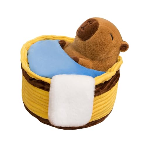 Perfeclan Capybara Plüschspielzeug, Plüsch Capybara Puppe, Kinderzimmer Dekor schöne komfortable gefüllte Tier für Jungen Mädchen Geburtstag Geschenke Perfeclan Capybara Plüschspielzeug, Plüsch Capybara Puppe, Kinderzimmer Dekor schöne komfortable gefüllte Tier für Jungen Mädchen Geburtstag Geschenke von Perfeclan