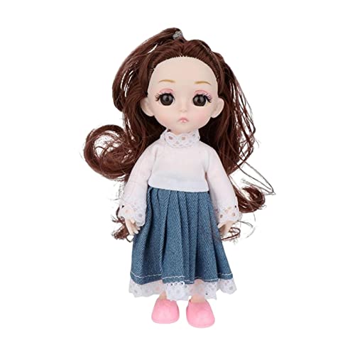 Perfeclan Cartoon BJD Puppe Abnehmbare Gelenke s Geschenk Spielzeug Lustiges Spielhaus Spielzeug Herzstück Lebensechte Prinzessin Puppen Modell Entzückende, Stil A von Perfeclan