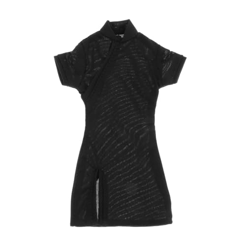 Perfeclan Cheongsam-Kleid für Mädchen im Maßstab 1/6, traditionelles Modekostüm, elastisches Mini-Puppenkleid für 12 Zoll große Actionfiguren, Schwarz Perfeclan Cheongsam-Kleid für Mädchen im Maßstab 1/6, traditionelles Modekostüm, elastisches Mini-Puppenkleid für 12 Zoll große Actionfiguren, Schwarz von Perfeclan