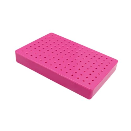 Perfeclan Clip -Sticks Basis Clip Ständer Basis Solid 14x9 Löcher Modellierungswerkzeuge Malständer Basishalter für Kartenfoto Hobby Modellteile Teile, Rosa von Perfeclan