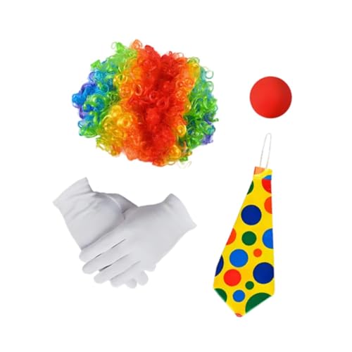 Perfeclan Clown Kostüm Dot Design Clown Prop Kostüm für Weihnachten Ostern Halloween, Type B von Perfeclan