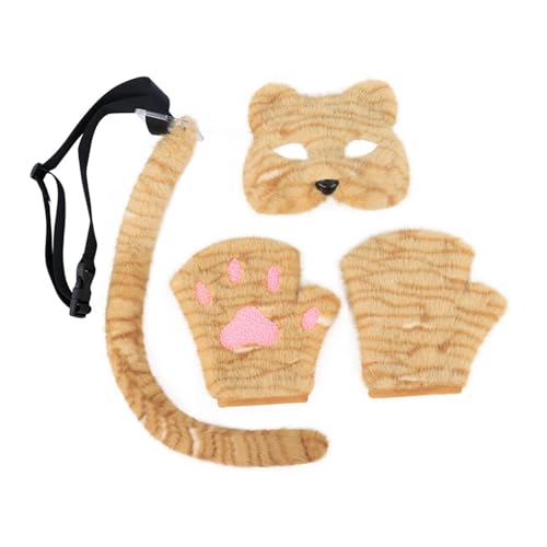 Perfeclan Cosplay -Kostüm -Set Soft Party Supplies für Anime Party bevorzugt Urlaubs Halloween, Gelbw von Perfeclan