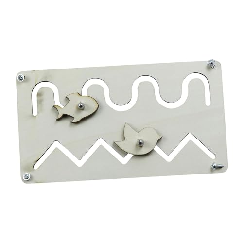 Perfeclan Montessori Spielzeug Busy Board Zubehör Holzspielzeug DIY Früherziehung Spielzeug Motorikspielzeug Sensorik Spielzeug für Kinder, zweigleisige Anordnung Perfeclan Montessori Spielzeug Busy Board Zubehör Holzspielzeug DIY Früherziehung Spielzeug Motorikspielzeug Sensorik Spielzeug für Kinder, zweigleisige Anordnung von Perfeclan