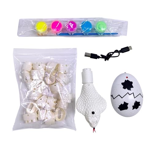 Perfeclan DIY Fernbedienung Schlange Trick Spielzeug Party Favor Smart Sensing Wiederaufladbar für Jungen Elektronische RC Schlange Spielzeug, Kobra von Perfeclan