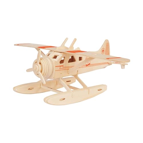 Perfeclan DIY-Holzpuzzle zum Zusammenbauen von Flugzeugen, Stielspielzeugen, unvollendeten Holzflugzeug-Bastelbau-Modellbausätzen für Kinder im Alter von 7 8 9 von Perfeclan