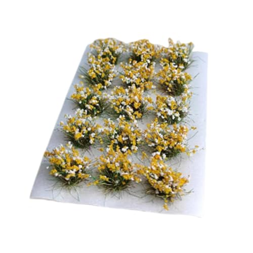 Perfeclan DIY Miniatur-Blumenhaufen, Vegetationsgruppen, Grasbüschel für Eisenbahnzüge, Eisenbahnbau, Modell, Miniaturlandschaft, Gelb Perfeclan DIY Miniatur-Blumenhaufen, Vegetationsgruppen, Grasbüschel für Eisenbahnzüge, Eisenbahnbau, Modell, Miniaturlandschaft, Gelb von Perfeclan