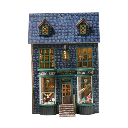 Perfeclan DIY-Miniatur-Puppenhaus-Bausätze aus Holz im Maßstab 1:24, kreative Sammlung, handgefertigtes 3D-Puzzle für Kinder, Jungen, Mädchen, Teenager, Geschäft von Perfeclan