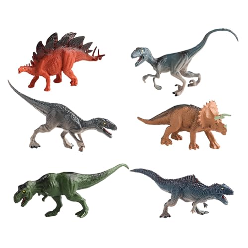 Perfeclan Dinosaurier-Spielzeug, Simulationstiermodell, Desktop-Dekoration, Figur, Heimdekoration, Ornament für Aktivitäten, Bücherregal, Landschaft, Rasen, Stil b von Perfeclan