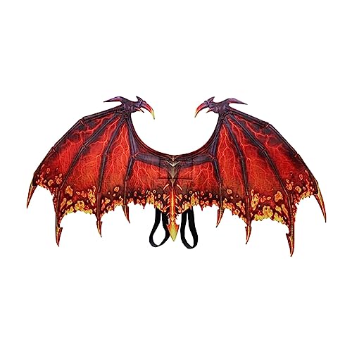 Perfeclan Drachen Kostüm Spielzeug Dinosaurier Flügel Dinosaurier Flügel Tanzen Party Halloween Foto Requisiten Erwachsene Bühne Leistung Nachtclub Kostüm, Rot Perfeclan Drachen Kostüm Spielzeug Dinosaurier Flügel Dinosaurier Flügel Tanzen Party Halloween Foto Requisiten Erwachsene Bühne Leistung Nachtclub Kostüm, Rot von Perfeclan