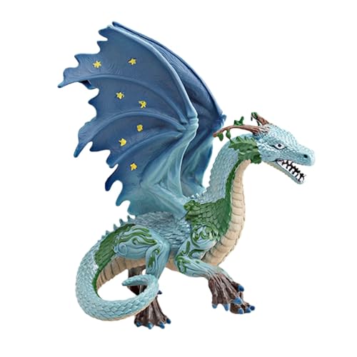 Perfeclan Drachen-Mythisches Spielzeug, Drachenmodell, Modellfigur, Figurine, Mythische Fantasie, 17 cm PVC-Kunstwerk, Actionfigur-Statue für ab 7 Jahren, Blau Perfeclan Drachen-Mythisches Spielzeug, Drachenmodell, Modellfigur, Figurine, Mythische Fantasie, 17 cm PVC-Kunstwerk, Actionfigur-Statue für ab 7 Jahren, Blau von Perfeclan