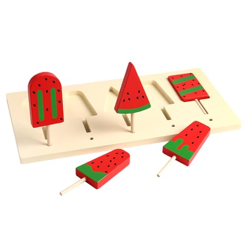 Perfeclan Eiscreme-Spielzeug aus für, Rollenspiele, Partygeschenke, pädagogisches Lernspielzeug, Wassermelonen-EIS am Stiel-Set für Vorschulkinder Perfeclan Eiscreme-Spielzeug aus für, Rollenspiele, Partygeschenke, pädagogisches Lernspielzeug, Wassermelonen-EIS am Stiel-Set für Vorschulkinder von Perfeclan