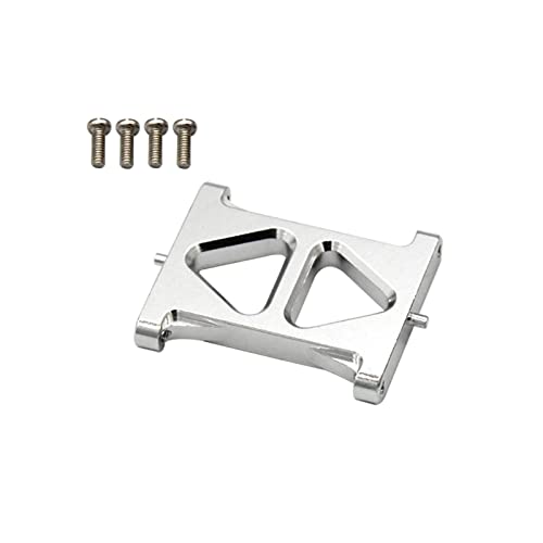 Perfeclan Ersatz-Upgrade- aus Aluminiumlegierung, Metallhalterung, fest montierter 1:12 RC für 1/18 RC Car Crawler DIY-Modellzubehör, Silber Perfeclan Ersatz-Upgrade- aus Aluminiumlegierung, Metallhalterung, fest montierter 1:12 RC für 1/18 RC Car Crawler DIY-Modellzubehör, Silber von Perfeclan