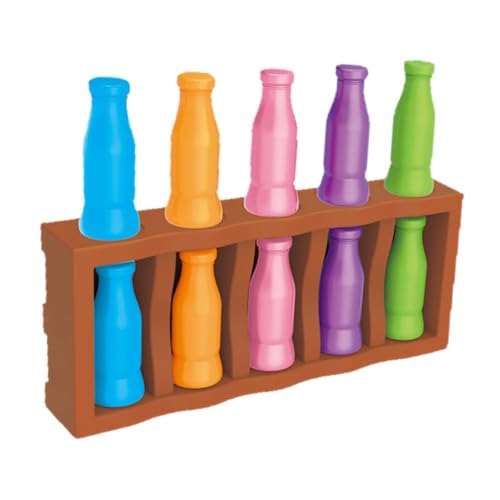 Perfeclan Farbabgleichsspiel, Intelligenzentwicklungsaktivität, Gruppenherausforderung, Früherziehung, interaktive Brettspiele für Mädchen und Jungen, 10 Flasche von Perfeclan