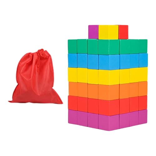 Perfeclan Farbiger Holzwürfel, Bunte quadratische Holzblöcke, Mathematikspielzeug, Manipulatives Frühlernen für den Heimunterricht, Basteln, Jungen und Mädchen, 2 cm 100 Stück Perfeclan Farbiger Holzwürfel, Bunte quadratische Holzblöcke, Mathematikspielzeug, Manipulatives Frühlernen für den Heimunterricht, Basteln, Jungen und Mädchen, 2 cm 100 Stück von Perfeclan