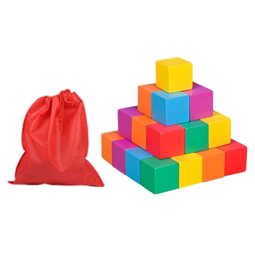 Perfeclan Farbiger Holzwürfel, Bunte quadratische Holzblöcke, Mathematikspielzeug, Manipulatives Frühlernen für den Heimunterricht, Basteln, Jungen und Mädchen, 2 cm 30 Stück Perfeclan Farbiger Holzwürfel, Bunte quadratische Holzblöcke, Mathematikspielzeug, Manipulatives Frühlernen für den Heimunterricht, Basteln, Jungen und Mädchen, 2 cm 30 Stück von Perfeclan