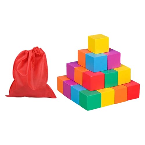 Perfeclan Farbiger Holzwürfel, Bunte quadratische Holzblöcke, Mathematikspielzeug, Manipulatives Frühlernen für den Heimunterricht, Basteln, Jungen und Mädchen, 2.5 cm 30 Stück Perfeclan Farbiger Holzwürfel, Bunte quadratische Holzblöcke, Mathematikspielzeug, Manipulatives Frühlernen für den Heimunterricht, Basteln, Jungen und Mädchen, 2.5 cm 30 Stück von Perfeclan