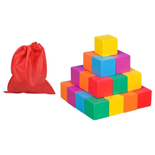Perfeclan Farbiger Holzwürfel, Bunte quadratische Holzblöcke, Mathematikspielzeug, Manipulatives Frühlernen für den Heimunterricht, Basteln, Jungen und Mädchen, 3cm 30 Stück Perfeclan Farbiger Holzwürfel, Bunte quadratische Holzblöcke, Mathematikspielzeug, Manipulatives Frühlernen für den Heimunterricht, Basteln, Jungen und Mädchen, 3cm 30 Stück von Perfeclan