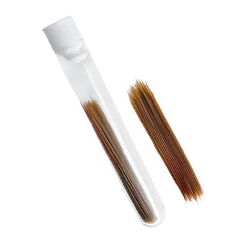 Perfeclan Faux Cat Whisker Puppenbärte einfach zu verwenden tragbare lebensechte künstliche Tierbart Stoff -Spielzeugheiger für Filzprojekte, Braun, 0.35 Mm von Perfeclan