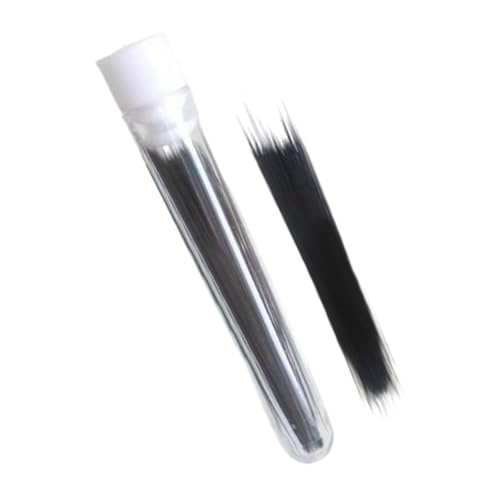 Perfeclan Faux Cat Whisker Puppenbärte einfach zu verwenden tragbare lebensechte künstliche Tierbart Stoff -Spielzeugheiger für Filzprojekte, Schwarz, 0.18 Mm von Perfeclan