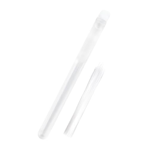 Perfeclan Faux Cat Whisker Puppenbärte einfach zu verwenden tragbare lebensechte künstliche Tierbart Stoff -Spielzeugheiger für Filzprojekte, Transparentes Weiß, 0.15 Mm von Perfeclan