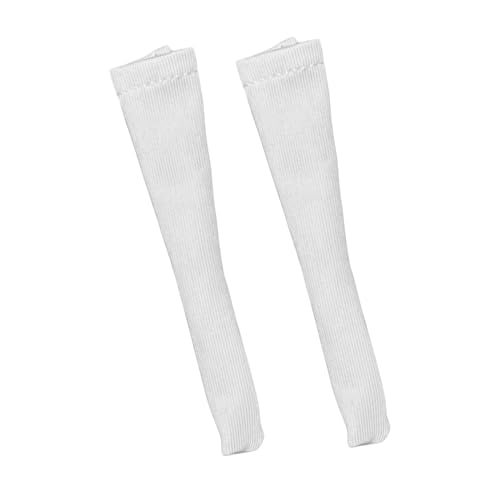 Perfeclan Figurensocken im Maßstab 1:6, handgefertigtes Spielzeugkostüm, Puppenkleidung für 12" weibliche Actionfiguren, Puppenmodell-Verkleidung, Weiß von Perfeclan