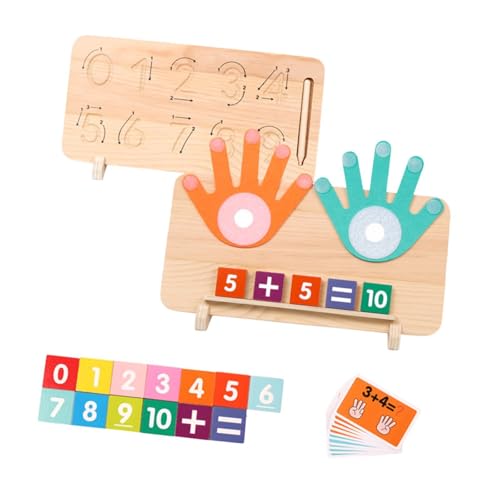 Perfeclan Filzbrettfinger Zahlen zählen Spielzeug handgemacht Filz Finger Mathematik Spielzeug Set Mathe -Spiel für Kinder 3 4 5 Jahre alte Jungen Mädchen von Perfeclan