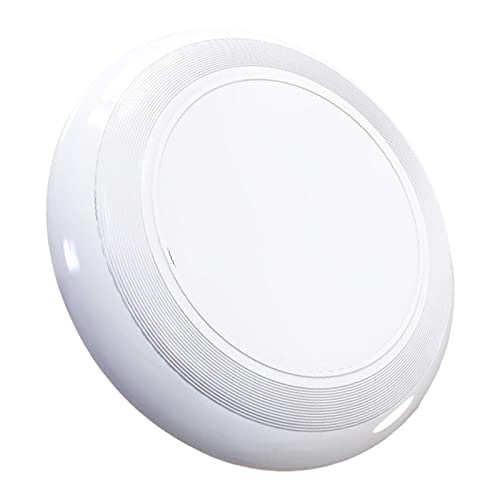 Perfeclan Fliegende Untertasse Hand-Augen-Koordination 27,5 cm Eltern-Kind-Interaktion Outdoor-Spielzeug Wurfspielzeug für Garten, Strand, Rasen, Weiß von Perfeclan