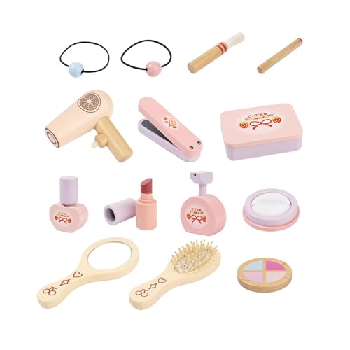 Perfeclan Friseursalon-Spielset für, Make-up-Set für, Rollenspiele, frühes Lernen, Lippenstift, Make-up-Set als Geschenk von Perfeclan