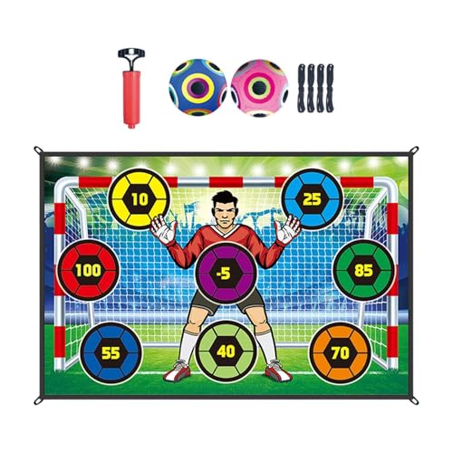 Perfeclan Fußballspiel Set für Kinder Flanell Ziel Fußball Genauigkeit Übung TOP -Partyspiel mit Bällen für Park Beach Lawn, Style B Perfeclan Fußballspiel Set für Kinder Flanell Ziel Fußball Genauigkeit Übung TOP -Partyspiel mit Bällen für Park Beach Lawn, Style B von Perfeclan