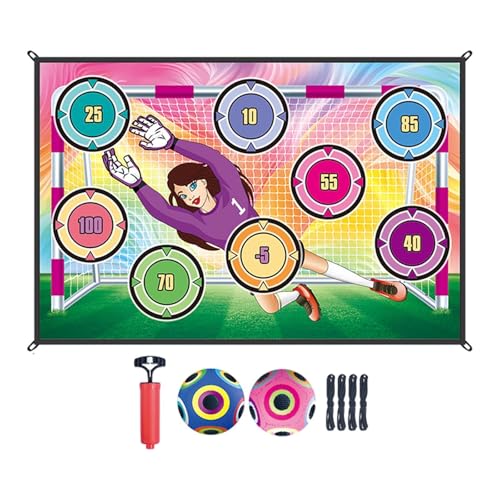 Perfeclan Fußballspiel Set für Kinder Flanell Ziel Fußball Genauigkeit Übung TOP -Partyspiel mit Bällen für Park Beach Lawn, Style C Perfeclan Fußballspiel Set für Kinder Flanell Ziel Fußball Genauigkeit Übung TOP -Partyspiel mit Bällen für Park Beach Lawn, Style C von Perfeclan
