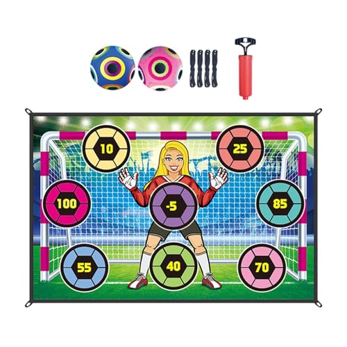Perfeclan Fußballspiel Set für Kinder Flanell Ziel Fußball Genauigkeit Übung TOP -Partyspiel mit Bällen für Park Beach Lawn, Style D Perfeclan Fußballspiel Set für Kinder Flanell Ziel Fußball Genauigkeit Übung TOP -Partyspiel mit Bällen für Park Beach Lawn, Style D von Perfeclan