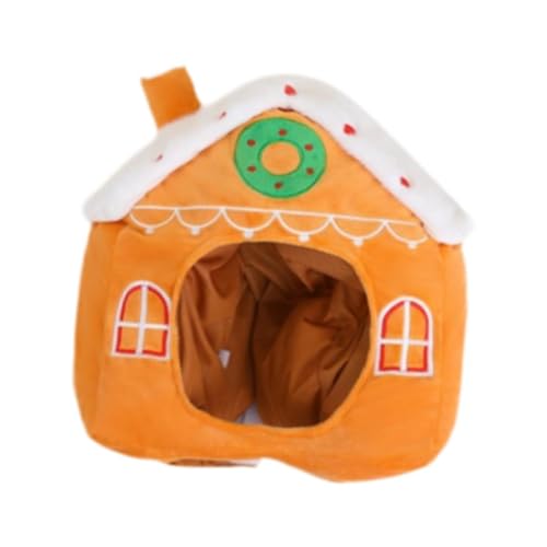 Perfeclan Gingerbread House Plüschhut Schönes Cosplay -Kostüm für Urlaub Halloween Erwachsene Perfeclan Gingerbread House Plüschhut Schönes Cosplay -Kostüm für Urlaub Halloween Erwachsene von Perfeclan