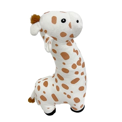 Perfeclan Giraffen Plüschtier, Gefüllte Puppe, Simulation Giraffe Plüsch, Weich Plüsch Stofftier Giraffe Spielzeug, Niedliches Giraffen Tierspielzeug für Kinder, Braun von Perfeclan
