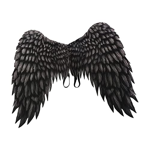 Perfeclan Große Engelsflügel Kostümzubehör Kostüm Cosplay Vliesstoff Bedruckt für Karneval Festliche Party Karneval Männer und Frauen Unisex, Schwarz Perfeclan Große Engelsflügel Kostümzubehör Kostüm Cosplay Vliesstoff Bedruckt für Karneval Festliche Party Karneval Männer und Frauen Unisex, Schwarz von Perfeclan