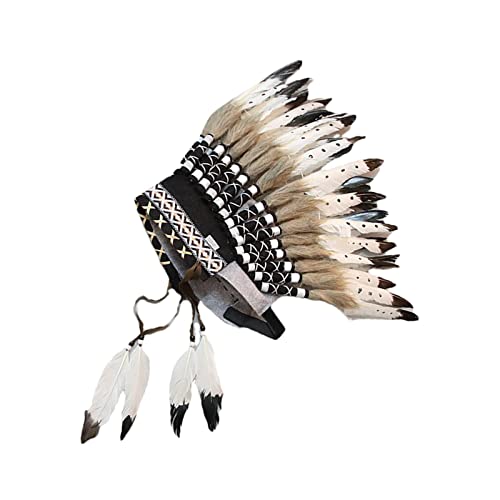 Perfeclan Häuptling Indianer Hut Feder Kopfschmuck Stirnband Indianer Unisex Kostüm Deko Zubehör Kopfbedeckung Indianer Kopfschmuck für Show Cosplay Party Karneval Halloween Fasching Mottoparty Perfeclan Häuptling Indianer Hut Feder Kopfschmuck Stirnband Indianer Unisex Kostüm Deko Zubehör Kopfbedeckung Indianer Kopfschmuck für Show Cosplay Party Karneval Halloween Fasching Mottoparty von Perfeclan