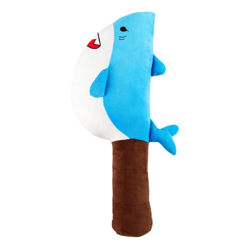 Perfeclan Haifischplüschspielzeug Plüsch gefülltes Spielzeug komfortable Sofa Dekoration kreative lebensechte Verzierung für Wohnzimmer Car Couch Kinder, Blau von Perfeclan