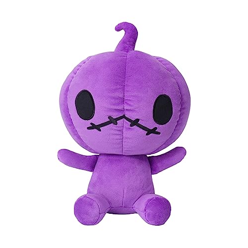 Perfeclan Halloween-Kürbis-Plüschtier, Kürbis-Plüsch-Spielzeug, Halloween-süßes gefülltes Kürbis-förmiges Kissen für Raumdekoration, Kindergeburtstagsgeschenke, Violett Perfeclan Halloween-Kürbis-Plüschtier, Kürbis-Plüsch-Spielzeug, Halloween-süßes gefülltes Kürbis-förmiges Kissen für Raumdekoration, Kindergeburtstagsgeschenke, Violett von Perfeclan