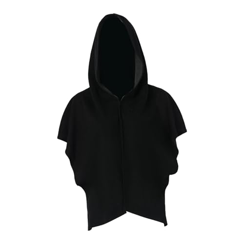 Perfeclan Halloween Umhang Mittelalterlicher Kapuzenumhang Hut Cosplay Schal Dress up Party sumhang Unisex Gothic Outfit Requisiten Hexenumhang, Schwarz Perfeclan Halloween Umhang Mittelalterlicher Kapuzenumhang Hut Cosplay Schal Dress up Party sumhang Unisex Gothic Outfit Requisiten Hexenumhang, Schwarz von Perfeclan