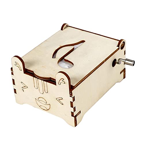 Perfeclan Handkurbel Spieluhr, Zusammenbaubares DIY Spielzeug, Hand Auge Koordination, Sammlerstücke, Lehrhilfe, Dekorativ für Wohnzimmer, Geburtstagsgeschenk, von Perfeclan