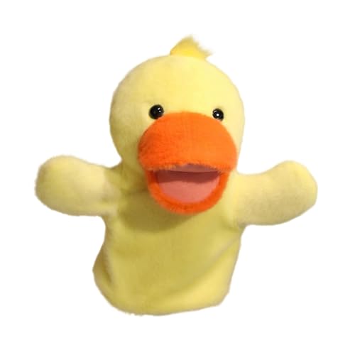 Perfeclan Handpuppen-Plüschtier, fantasievolle weiche Kopfhandschuhe, Geschichtenerzählpuppen zum Spielen, Aufführen, im Klassenzimmer, Ente von Perfeclan