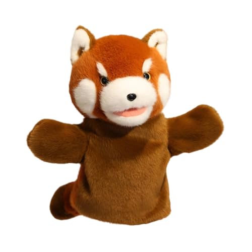 Perfeclan Handpuppen-Plüschtier, fantasievolle weiche Kopfhandschuhe, Geschichtenerzählpuppen zum Spielen, Aufführen, im Klassenzimmer, Waschbär von Perfeclan