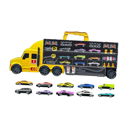 Perfeclan Hauler Track Ejection Car Autos Lagerung und Transporter Spielzeug-LKW, Träger-LKW-Spielzeug für Kinder, für Kinder, Jungen, Mädchen, Kleinkinder, Gelb Perfeclan Hauler Track Ejection Car Autos Lagerung und Transporter Spielzeug-LKW, Träger-LKW-Spielzeug für Kinder, für Kinder, Jungen, Mädchen, Kleinkinder, Gelb von Perfeclan