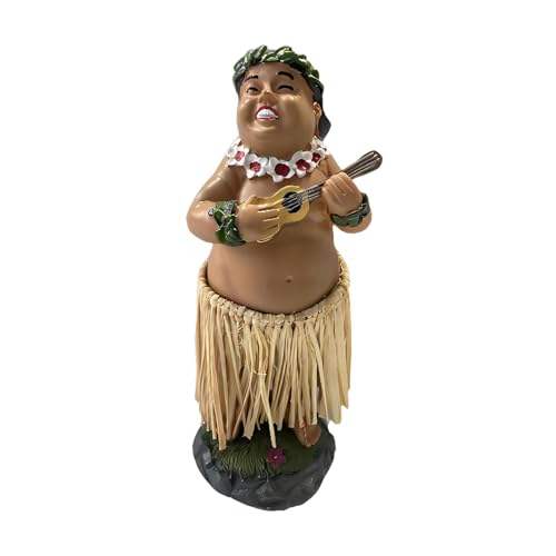 Perfeclan Hawaiianisches Mädchen posiert, hawaiianische Armaturenbrett-Puppe, Heimdekoration, Vintage-Dekoration, Sammlungsfiguren, Mini, 16 cm, Party von Perfeclan