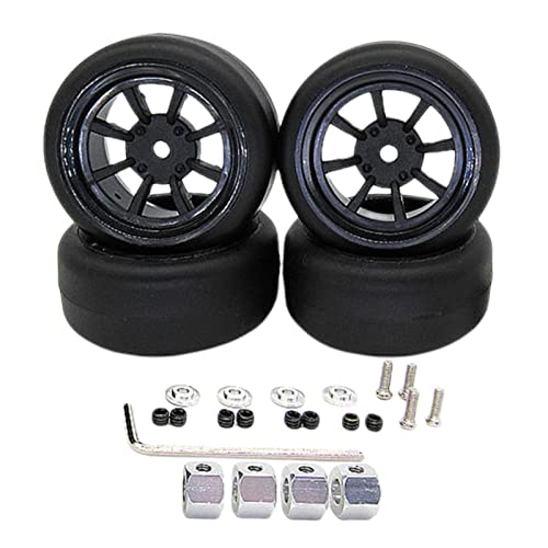 Perfeclan Hochwertige Reifen mit Adapter für WPL D12 1/10 RC Fahrzeug - Perfektes Zubehör, Achtbackenreifen von Perfeclan