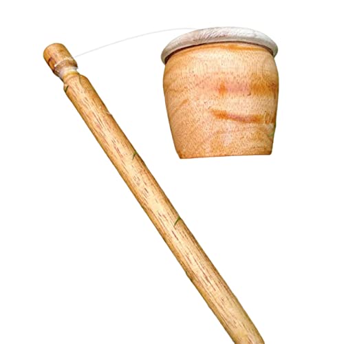 Perfeclan Hölzerne Vintage Kleine Musikinstrumente Akustische Lernspielzeug Handgemachte Holzspielzeug Dekorationssammlungen Trommel Indonesische Rasseltrommel, Stil A von Perfeclan