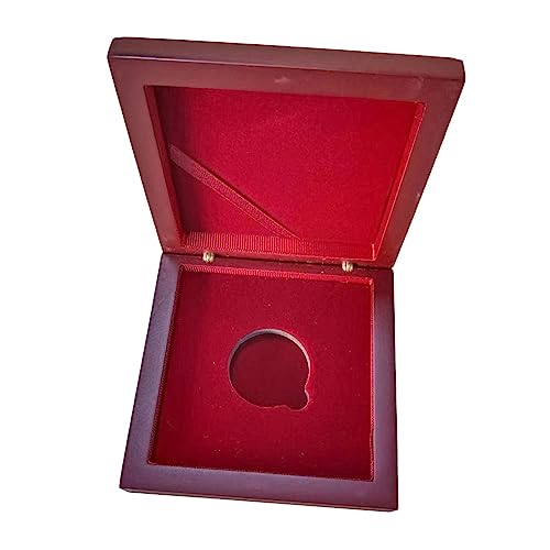 Perfeclan Holz-Ausstellungsbox für Medaillen, Präsentationsbox, Abzeichen, Geschenkbox, Sammelbox, Münzhalter für Souvenirs, Schmuck, Challenge-Münzen, von Perfeclan