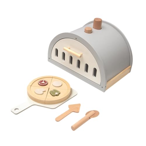 Perfeclan Holz-Pizza-Spielzeug-Set, Rollenspiele, Lernspielzeug, realistisch, Montessori, kreativ, für Kinder, Jungen, Mädchen, Kleinkinder im Alter von 3–6, mit Ofen Perfeclan Holz-Pizza-Spielzeug-Set, Rollenspiele, Lernspielzeug, realistisch, Montessori, kreativ, für Kinder, Jungen, Mädchen, Kleinkinder im Alter von 3–6, mit Ofen von Perfeclan